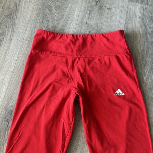 🏴 Adidas red leggings size small - Picture 3 of 6